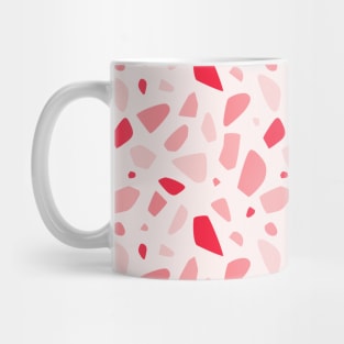 Pink and Red Terrazzo Pattern Mug